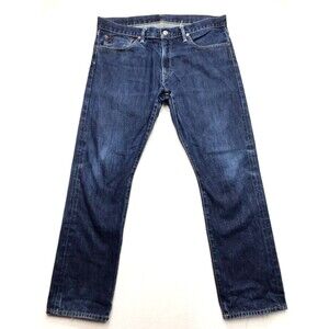 POLO Ralph Lauren Slim Fit Jeans Men 36x30 Straight Leg Riverside Dark Wash